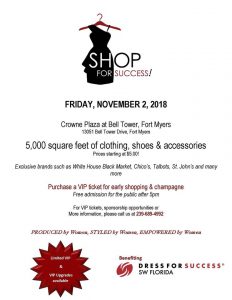 Shop For Success @ Crowne Plaza Fort Myers At Bell Tower Shops (Fort Myers, FL)