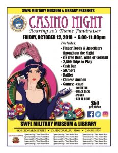 Casino Night Fundraiser @ SW FL Military Museum & Library