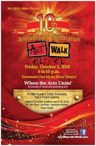 Fort Myers Art Walk 10th Anniversary @ River District Fort Myers Florida