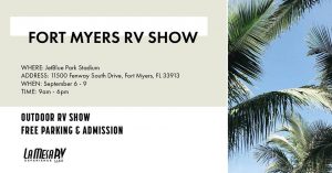 Fort Myers RV Show | La Mesa RV @ pin JetBlue Park at Fenway South