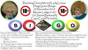 Drag Queen Bingo @ Moose Lodge 2199