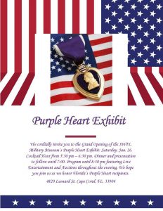 Grand Opening of the Purple Heart Exhibit @ SW FL Military Museum & Library