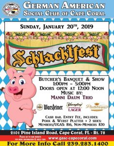 Schlachtfest @ German American Social Club