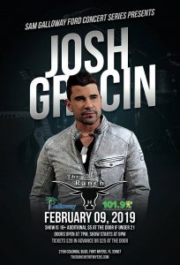 Josh Gracin @ The Ranch Concert Hall & Saloon