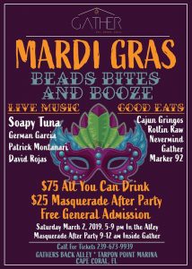 Mardi Gras Party in the Back Alley! @ Gather
