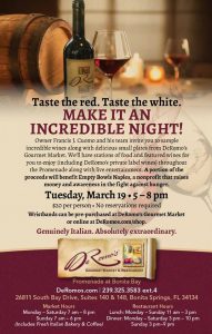 DeRomo's Spring Wine Showcase @ DeRomo's Gourmet Market & Restaurant 
