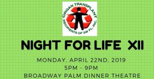NIGHT for LIFE XII Fundraiser Buffet Dinner, Show and Auction @ Broadway Palm Dinner Theatre