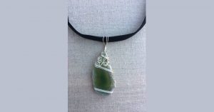 Elegant Agate Wire Wrap with Choker - $30 @ Karma & Coconuts