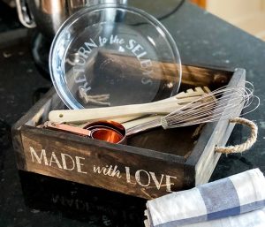 Glass Etching Class with Pie Dish and Wood Box @ Board & Brush Cape Coral, FL