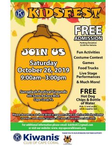 Kiwanis 22nd Annual KidsFest @ Sun Splash Festival Grounds