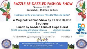 Razzle Be-Dazzled Fashion Show Fundraiser @ Cape Coral Yacht Club