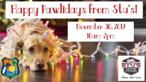 Happy Pawlidays from Stu's! @ Stu's Motorcycles
