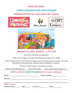 4th Annual Raise the Roof @ Cape Coral Art League